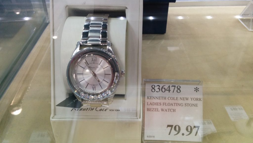 Kenneth Cole Ladies Floating Stone Bezel Watch