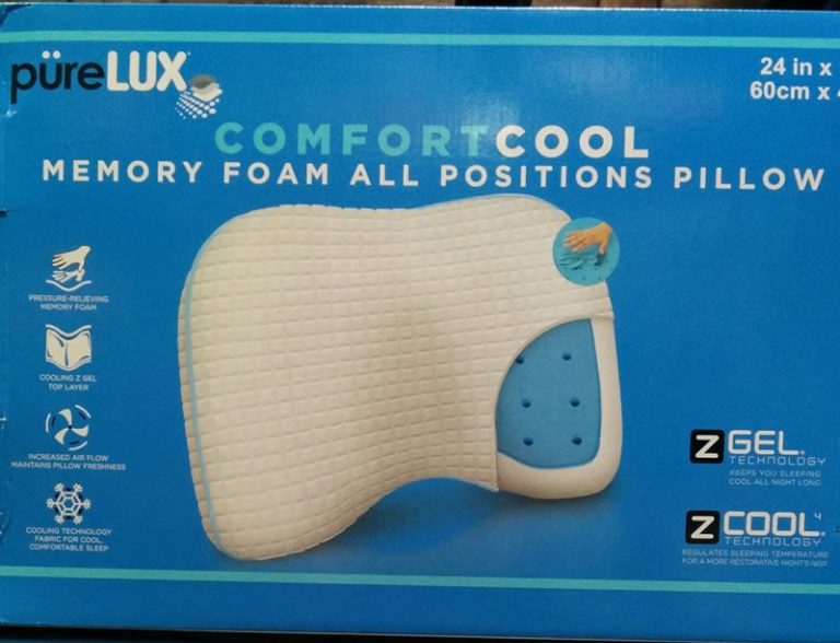 pureLUX ComfortCool Memory Foam Pillow