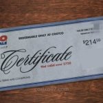 Costco Rebate Check