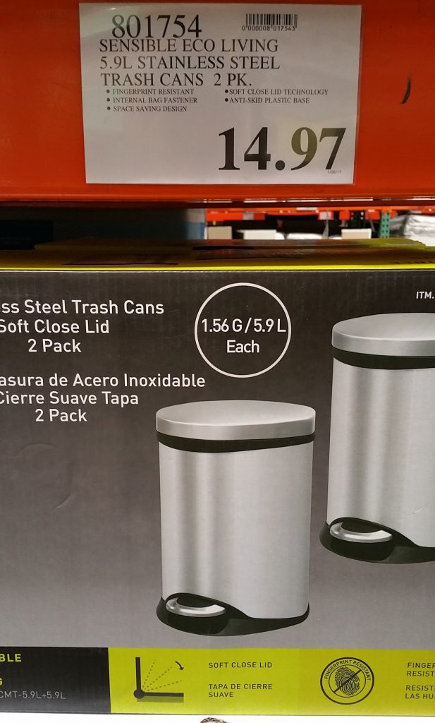 Sensible Eco Living Stainless Trash 801754