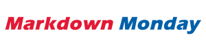 Markdown Monday