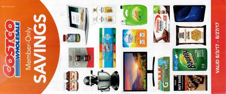 Costco August 2017 Coupon Book