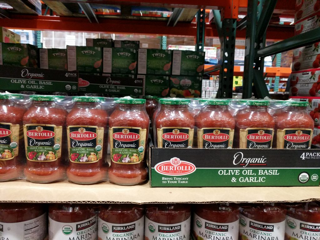 Bertolli Organic Garlic Basil Olive Oil Pasta Sauce