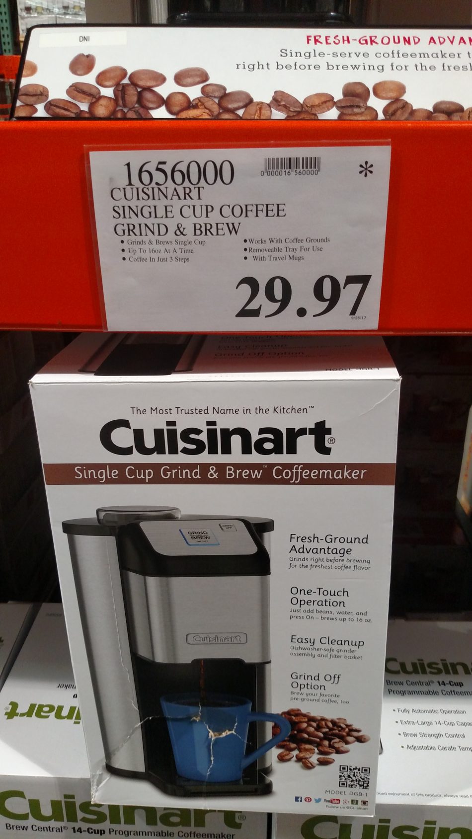 Cuisinart Single Cup Brew and Grind