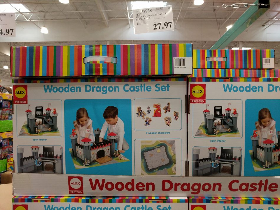 Alex Wooden Dragon Castle 55 Piece Set Costco97 Com