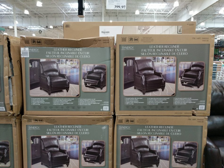 Synergy Home Leather Pushback Recliner