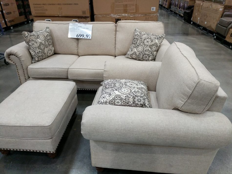 Synergy Home Fabric Sofa Chair And Ottoman Set Costco97