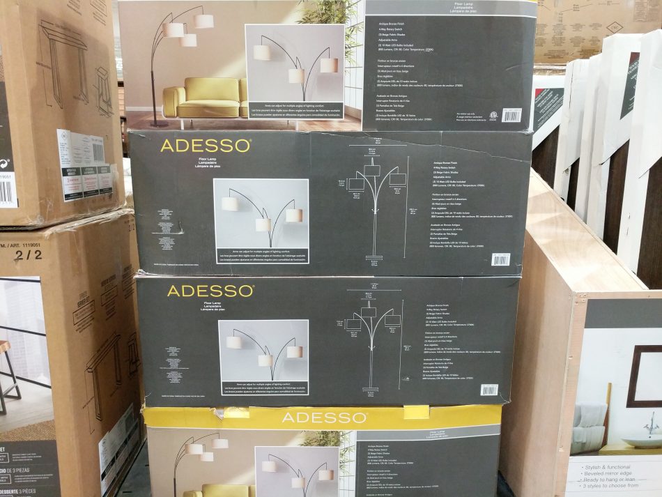 Adesso 3 Arm Arc Floor Lamp Costco97 Com