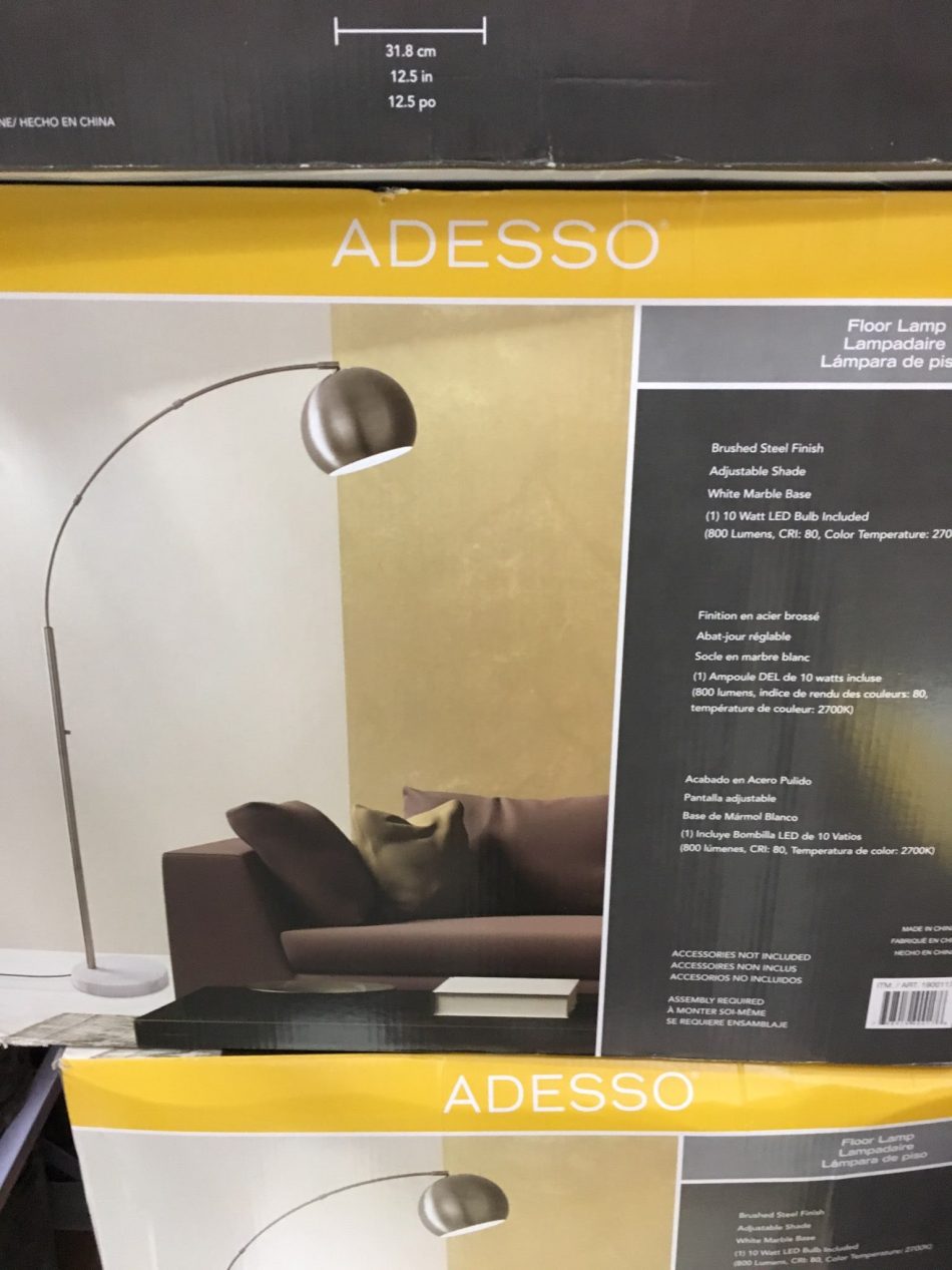 Adesso Arc Floor Lamp - Costco97.com