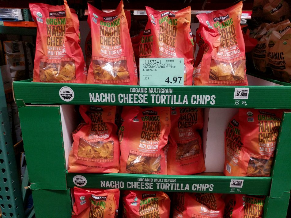 Kirkland Signature Organic Nacho Cheese Multigrain Tortilla Chips