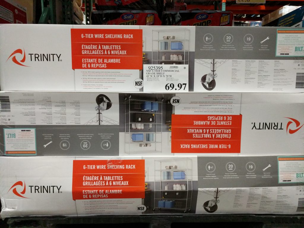 NSF 6 Tier Commercial Grade Shelf