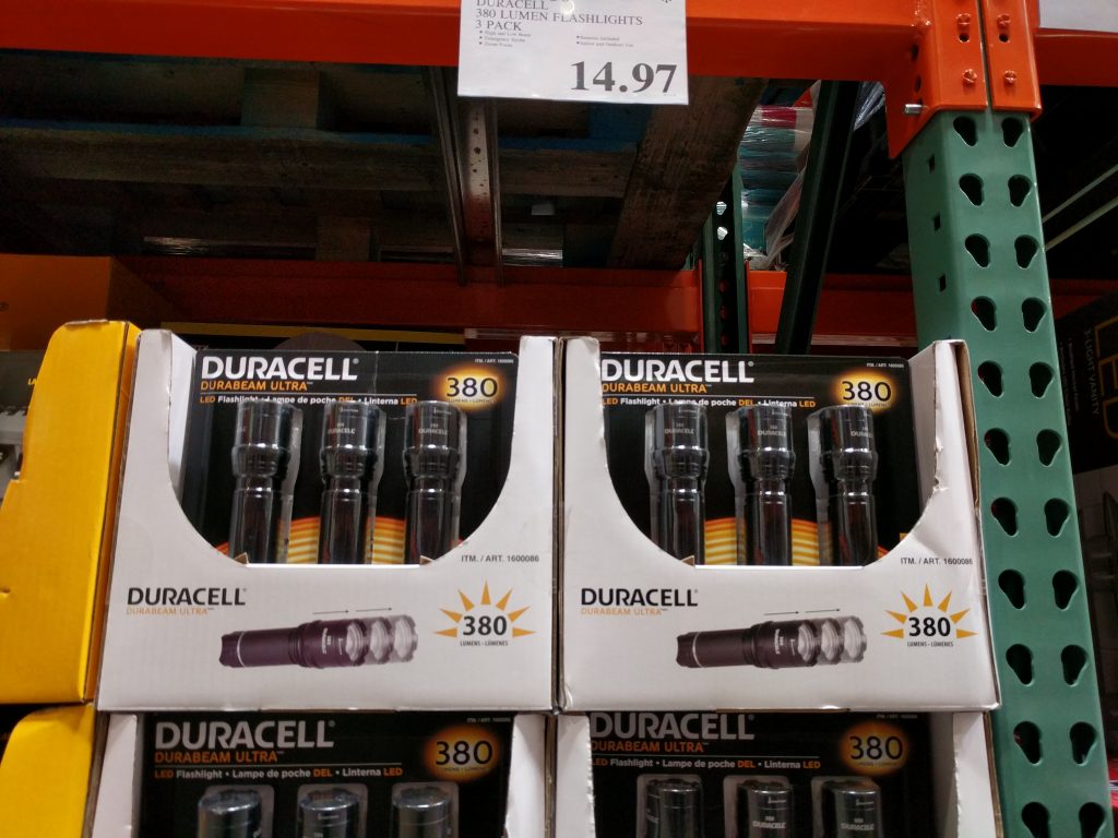 Duracell 380 Lumen LED Flashlights 3pack