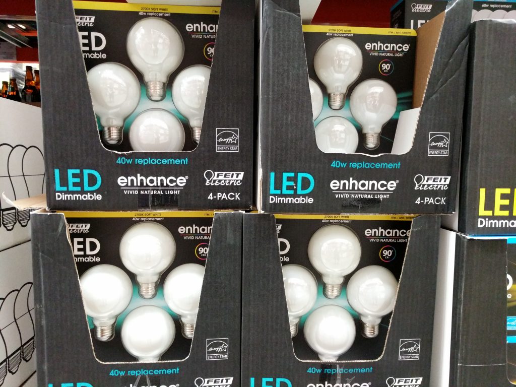 FEIT Electric LED Globe Frosted Lights 4 pack