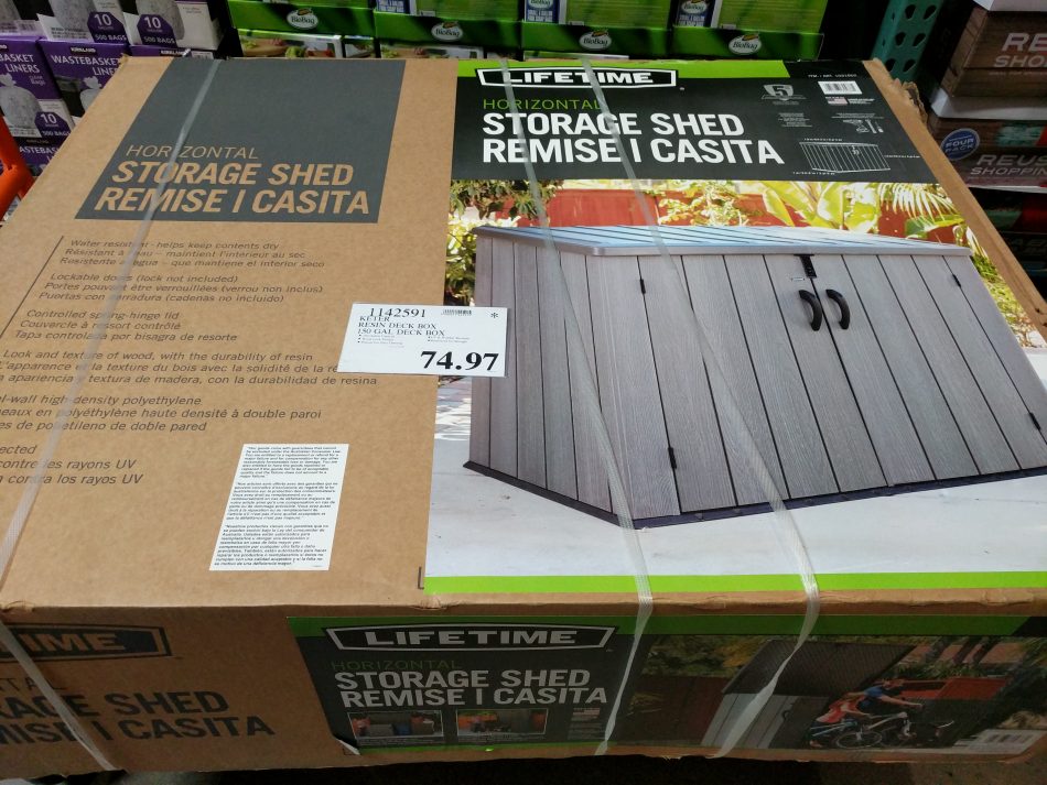 Keter Resin Deck Box Storage Shed