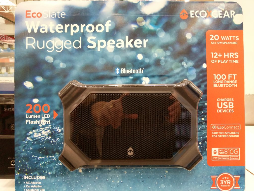EcoSlate EcoXGear Waterproof Rugged Bluetooth Speaker