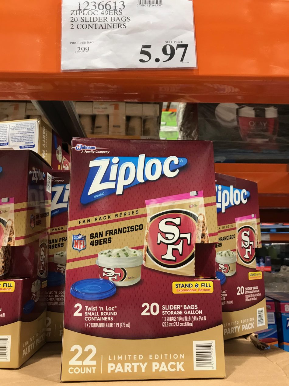 Ziploc 49ers Slider Bags & Containers