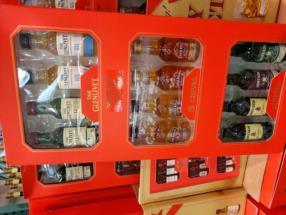 Whiskey Minis Jameson Glenlivet Chivas