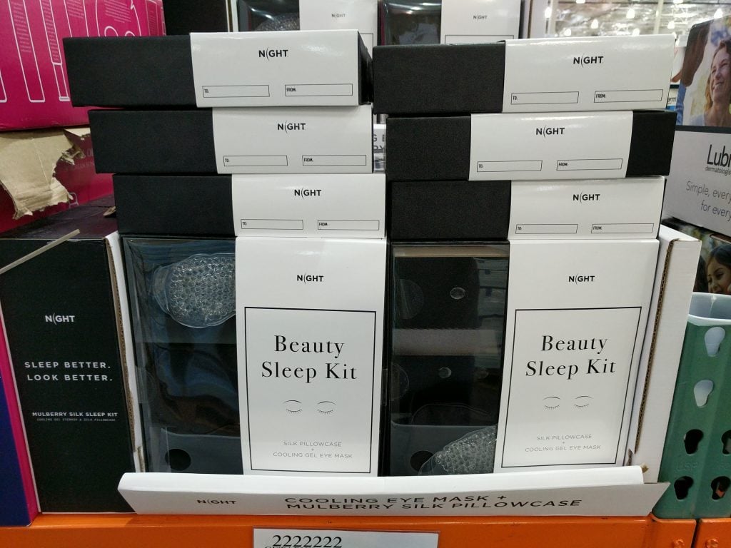 Night Silk Pillow Case & Silk Eye Mask with Gel Pad