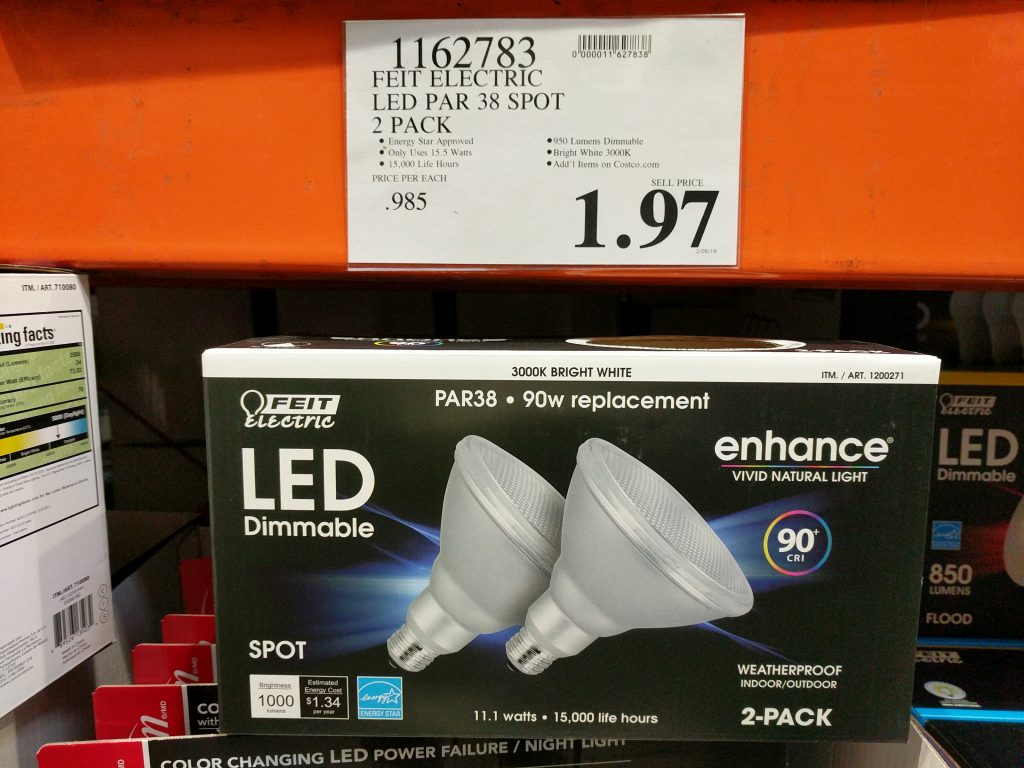 FEIT Electric LED Par38 Spot Light 2 pack