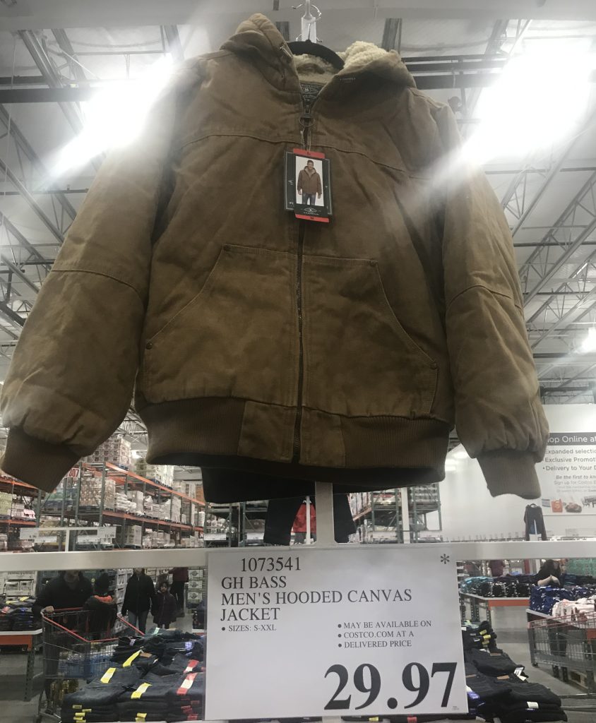 GH Bass Men's Hooded Canvas Jacket