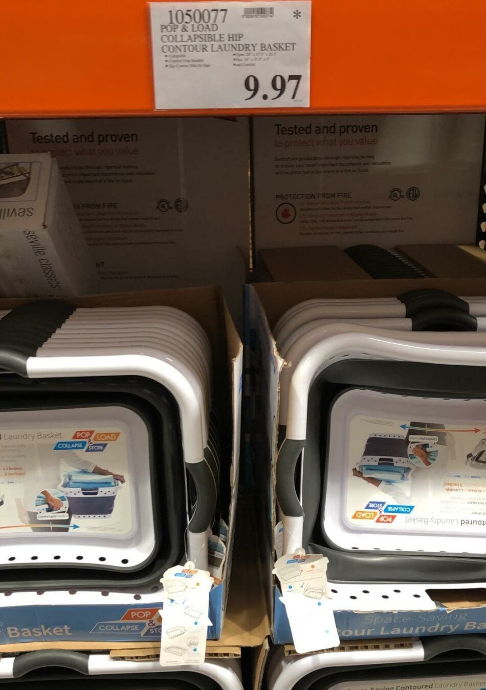 Pop & Load Collapsible Hip Contour Laundry Basket