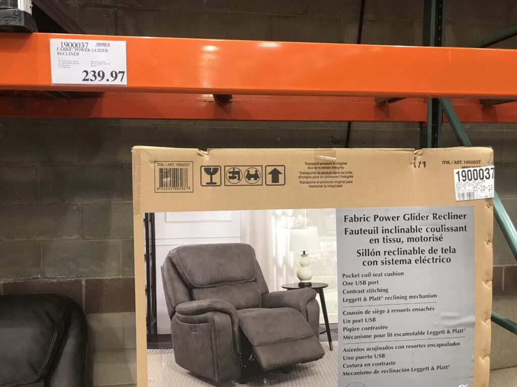 Gates Fabric Power Glider Recliner