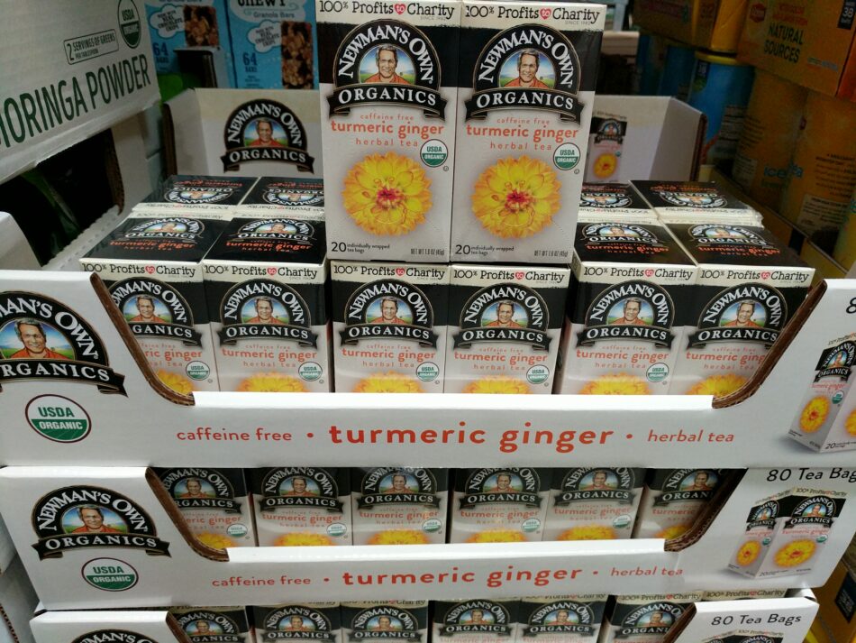 Newman's Own Organic Turmeric Ginger Tea 80 bags