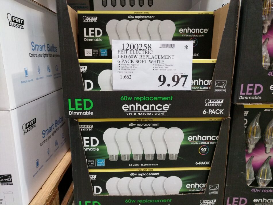 FEIT Electric LED 60W Replacement 6 Pack Soft White