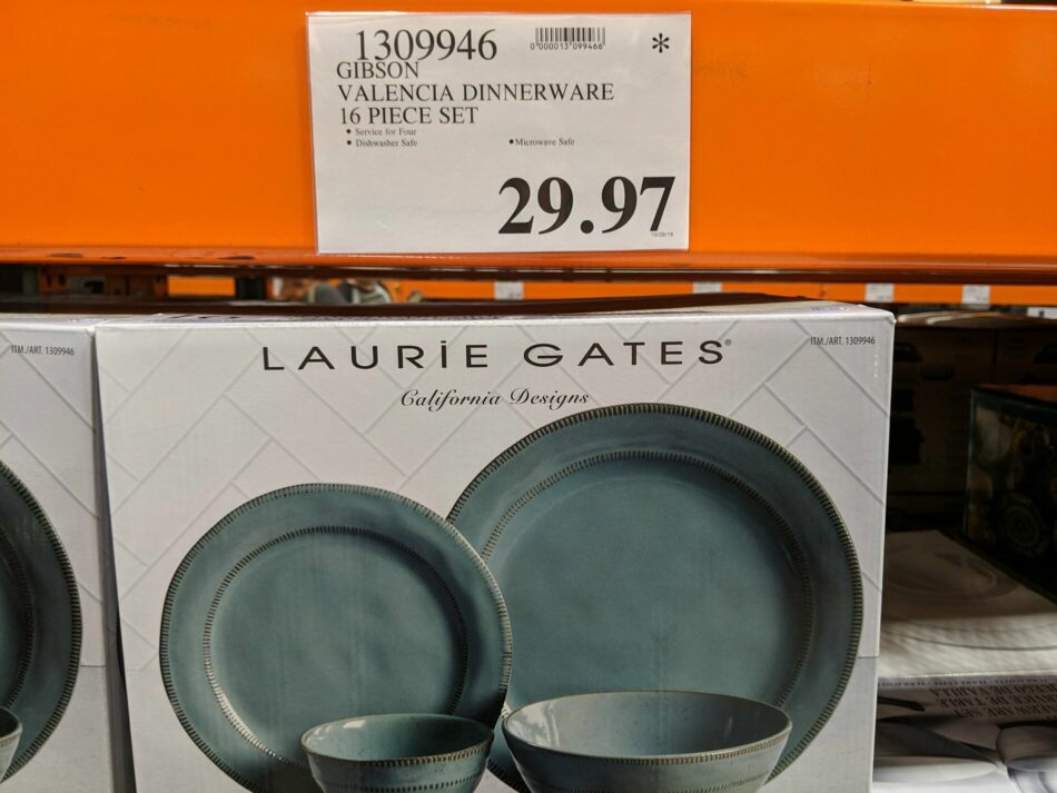 Gibson Valencia Dinnerware 16 Piece Set