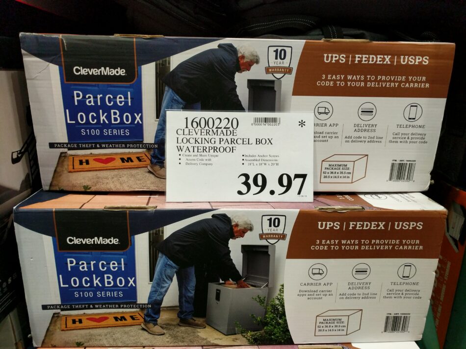 CleverMade Locking Parcel Box Waterproof