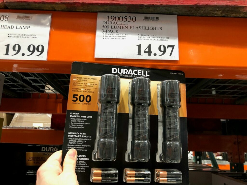 Duracell 500 Lumen LED Flashlights 3Pack