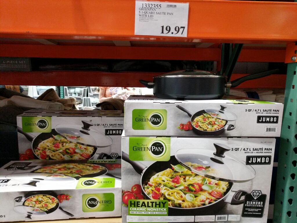 Green Pan 5.1 QT Saute Pan With Lid