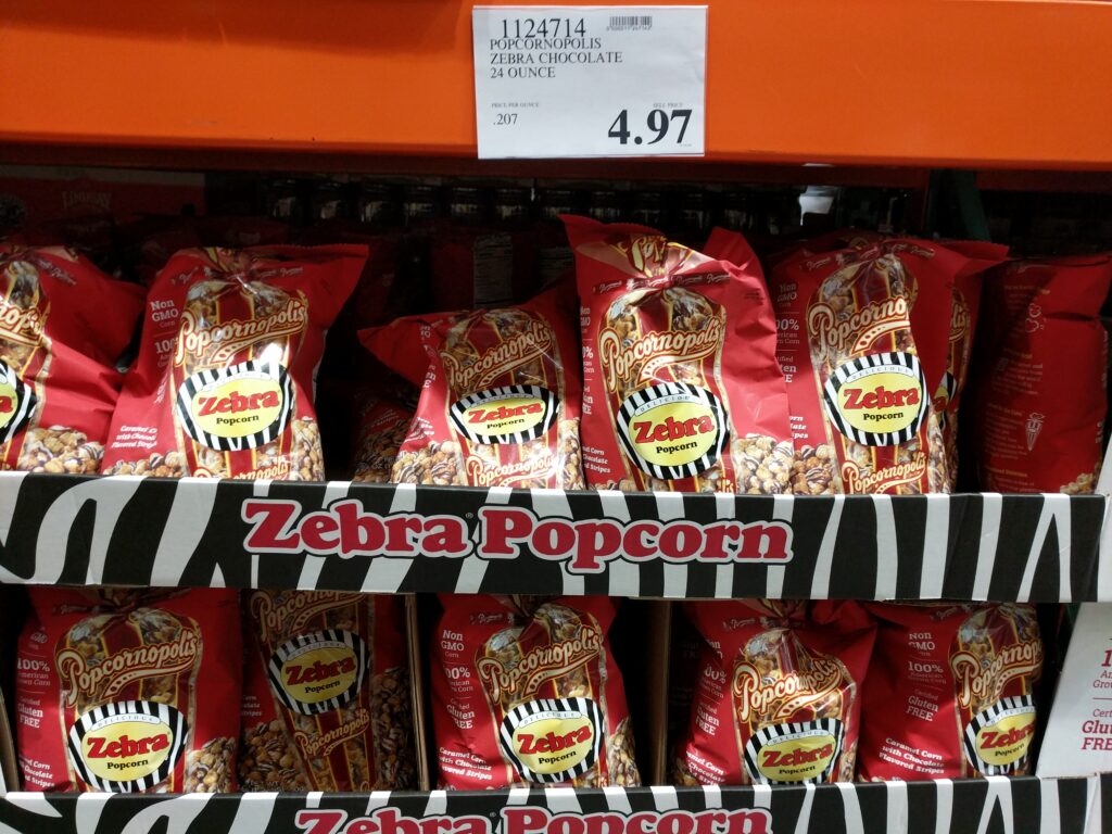 Popcornopolis Zebra Chocolate