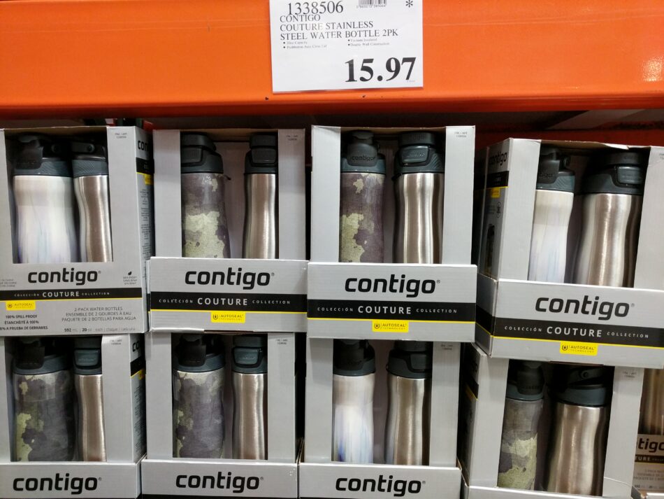 Contigo Couture Stainless Steel Water Bottle 2 pack