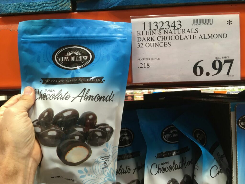 Klein's Naturals Dark Chocolate Almonds