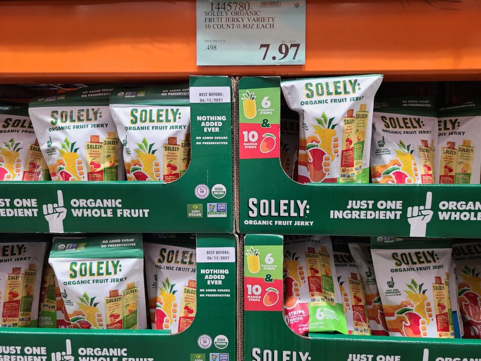 Solely Organic Fruit Jerky Variety