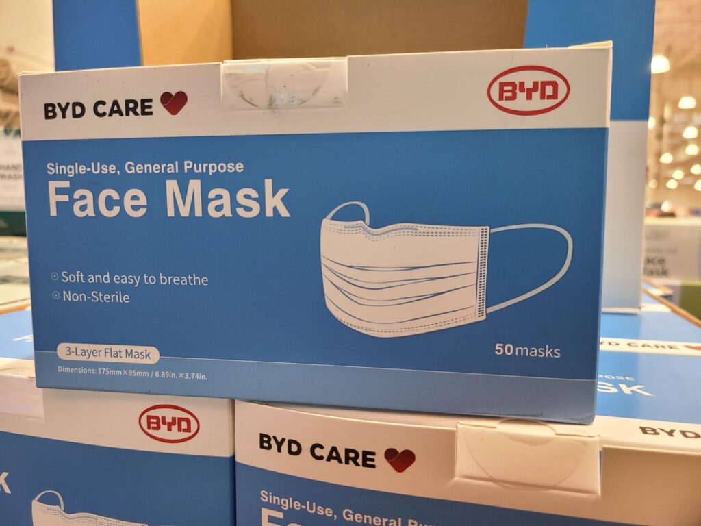 BYD Care Single Use Face Mask 50 Pack