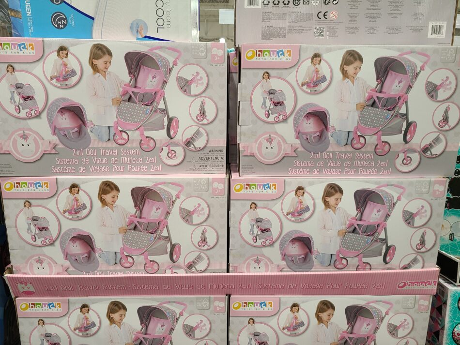 2in1 Doll Travel Set Stroller and Carrier