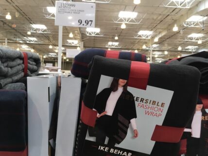 IkeBeharLadiesFleeceLinedReversibleWrap-1323999
