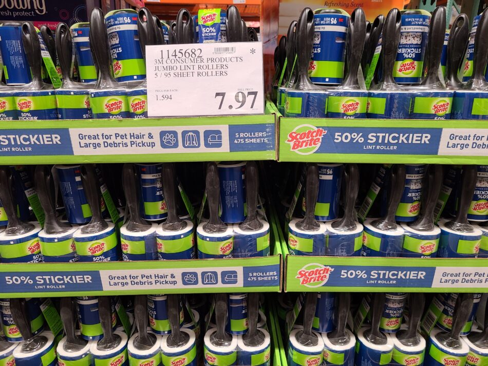 3M Jumbo Lint Rollers 5 Pack