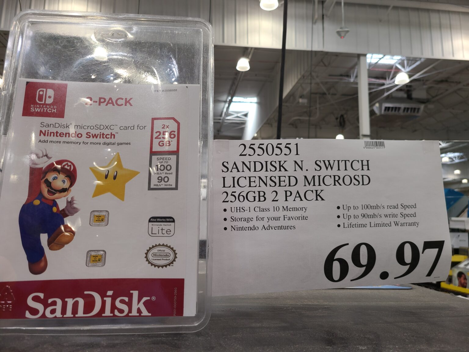 Sandisk Nintendo Switch Micro SD 256GB 2 Pack