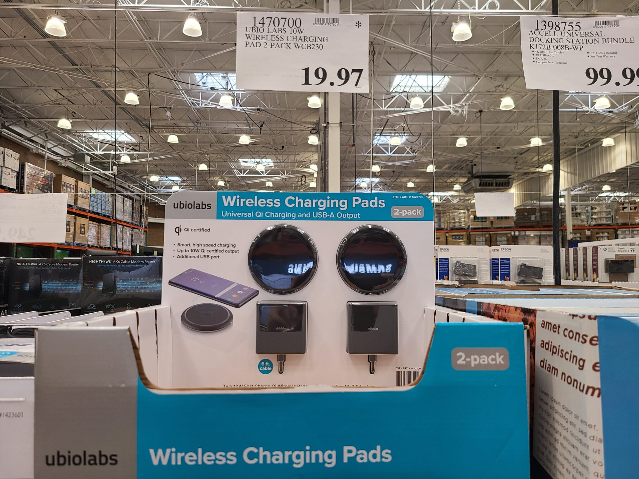 Ubio Labs Wireless Charging Pad 2 Pack