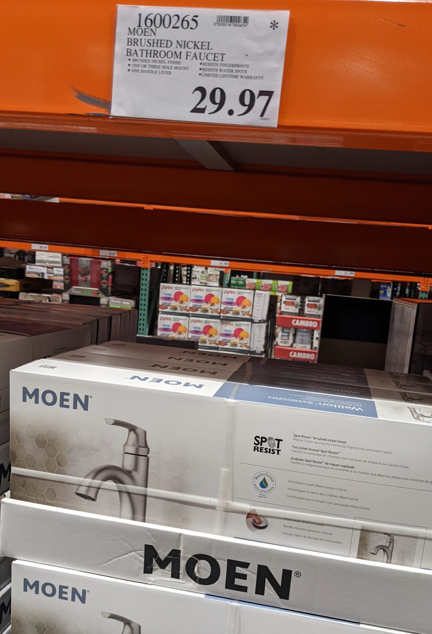 Moen Welton One Brushed Nickel Bathroom Faucet