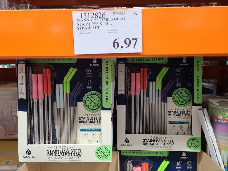 Manna Antimicrobial Stainless Steel Straw Set