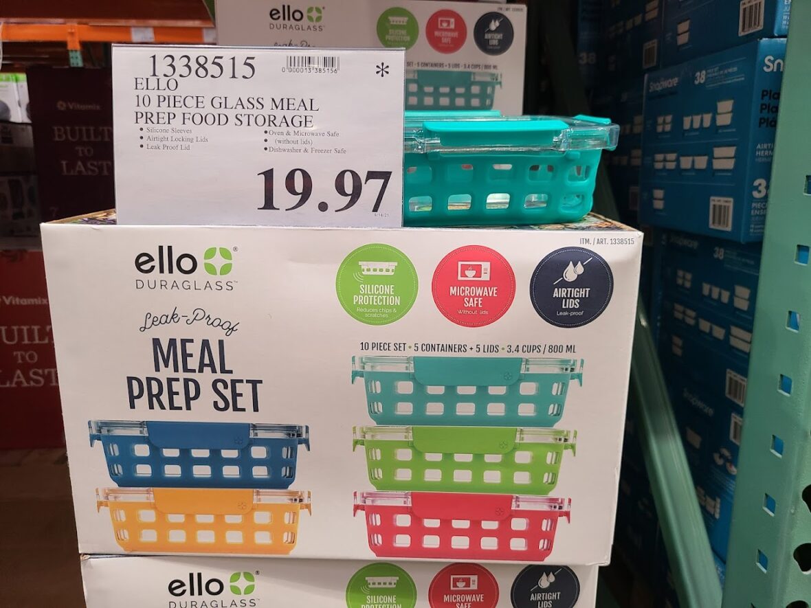ElloGlassMealPrepFoodStorage10Pc-1338515