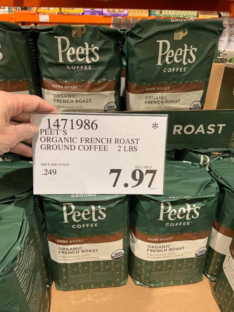 Peet's Organic French Roast Ground Coffee 2lbs