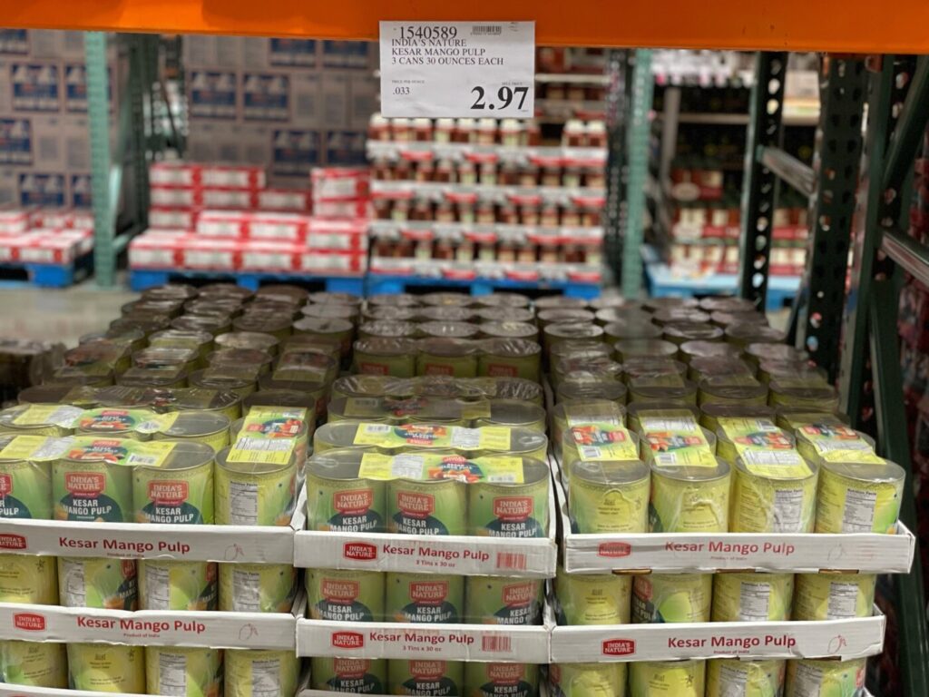 India's Nature Kesar Mango Pulp 3 Pack