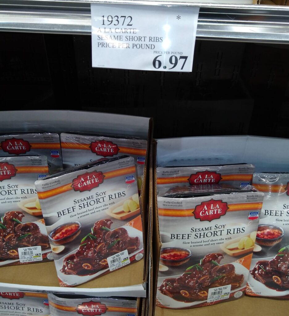 A La Carte Sesame Soy Beef Short Ribs