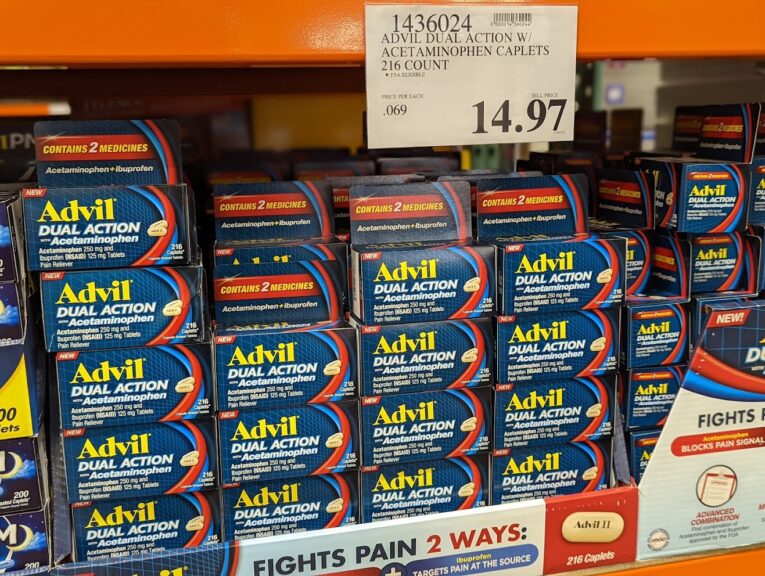 Advil Dual Action with Acetaminophen Caplets