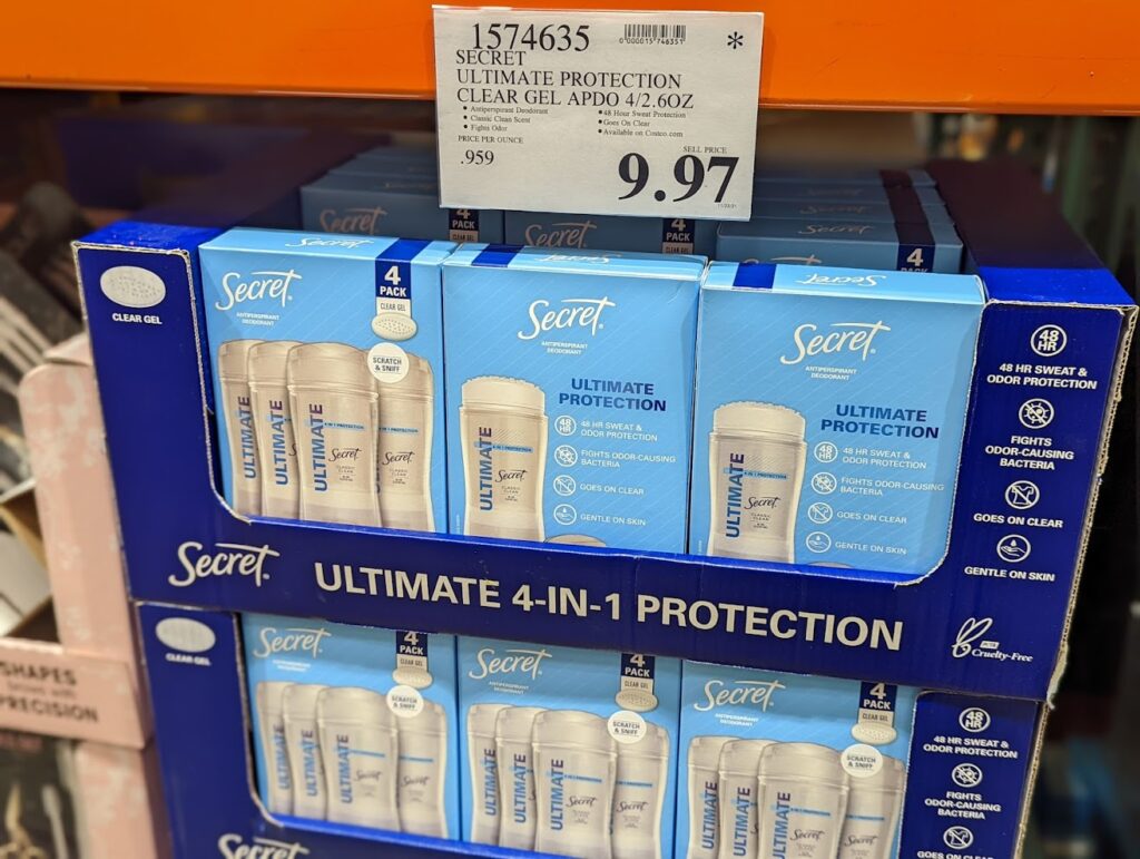 Secret Ultimate Protection Clear Gel Antiperspirant Deodorant 4Pack